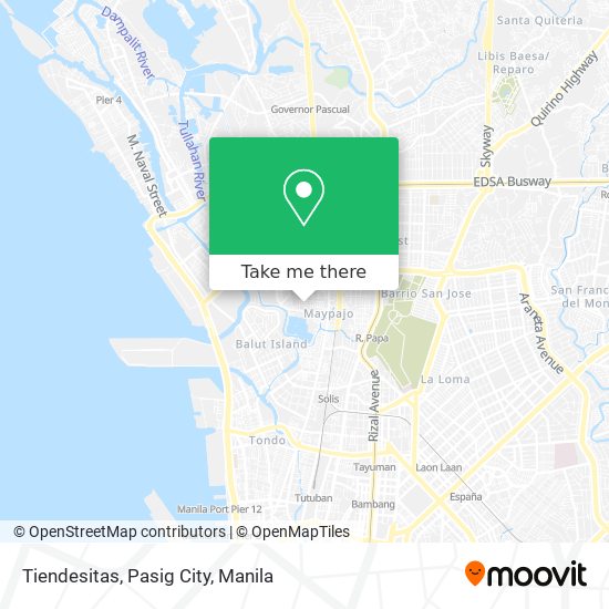 Tiendesitas, Pasig City map