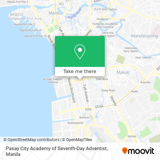 Pasay City Academy of Seventh-Day Adventist map