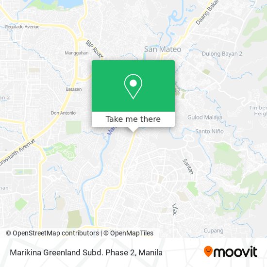 Marikina Greenland Subd. Phase 2 map