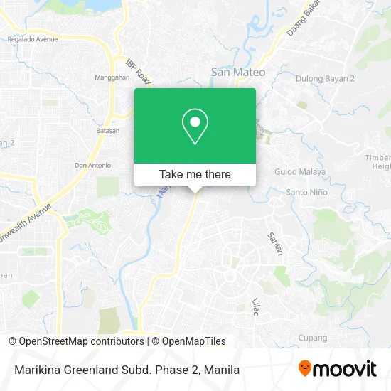Marikina Greenland Subd. Phase 2 map