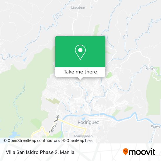 Villa San Isidro Phase 2 map
