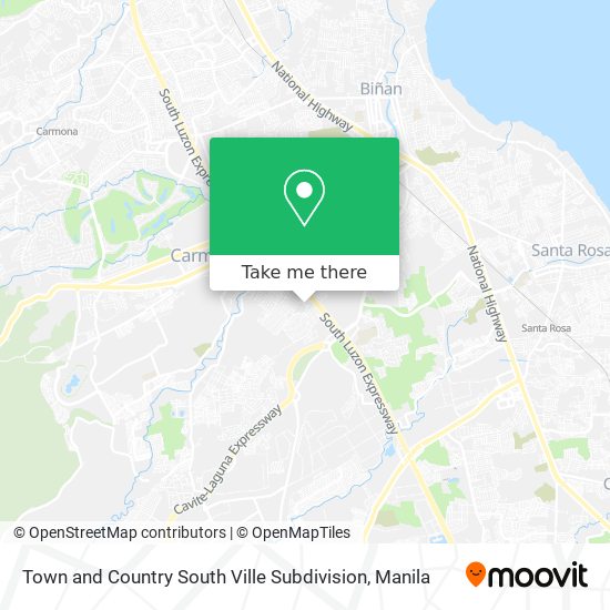 Town and Country South Ville Subdivision map