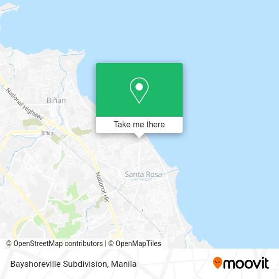 Bayshoreville Subdivision map
