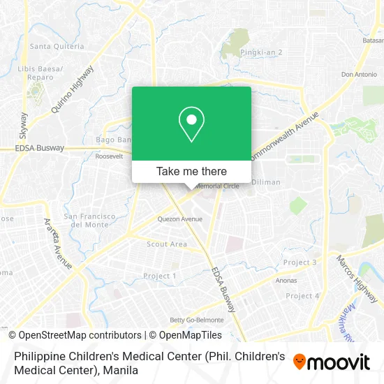 Philippine Children's Medical Center map
