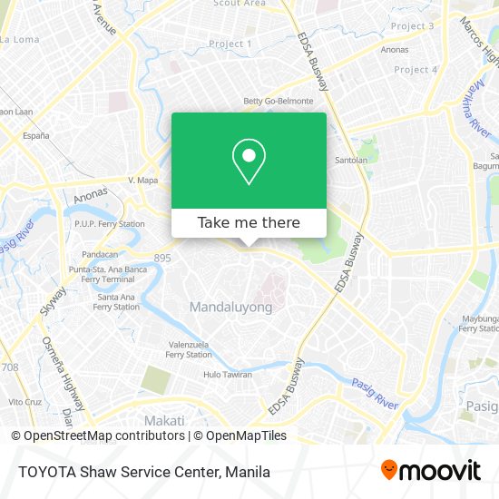 TOYOTA Shaw Service Center map