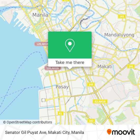 Senator Gil Puyat Ave, Makati City map