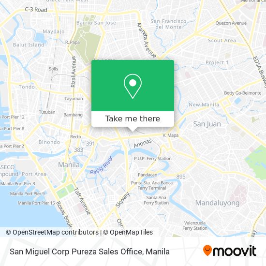 San Miguel Corp Pureza Sales Office map