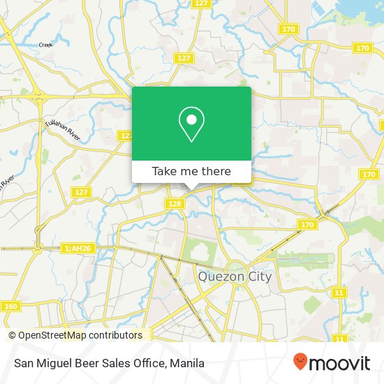 San Miguel Beer Sales Office map