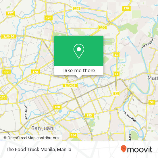 The Food Truck Manila map