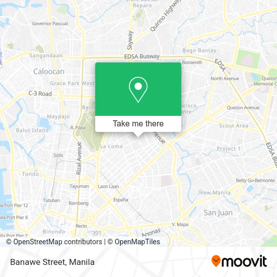 Banawe Street map