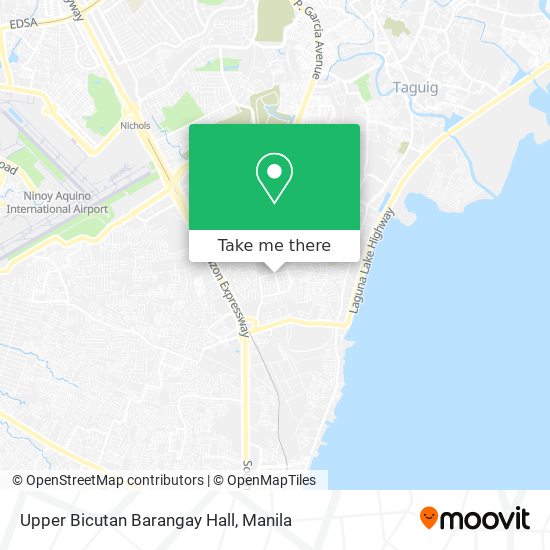 Upper Bicutan Barangay Hall map
