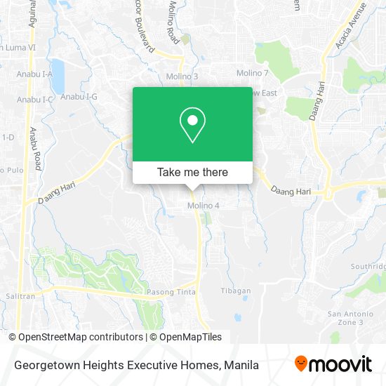 Georgetown Heights Executive Homes map