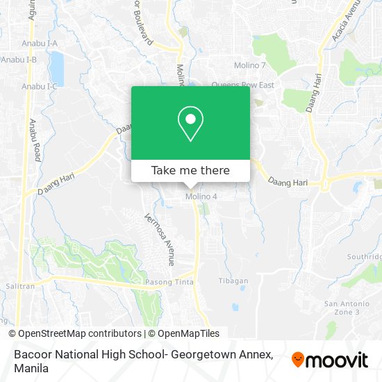 Bacoor National High School- Georgetown Annex map