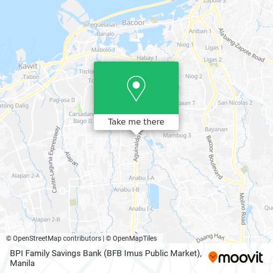 BPI Family Savings Bank (BFB Imus Public Market) map