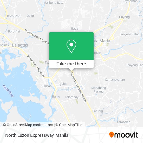 North Luzon Expressway map