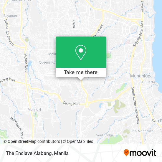 The Enclave Alabang map