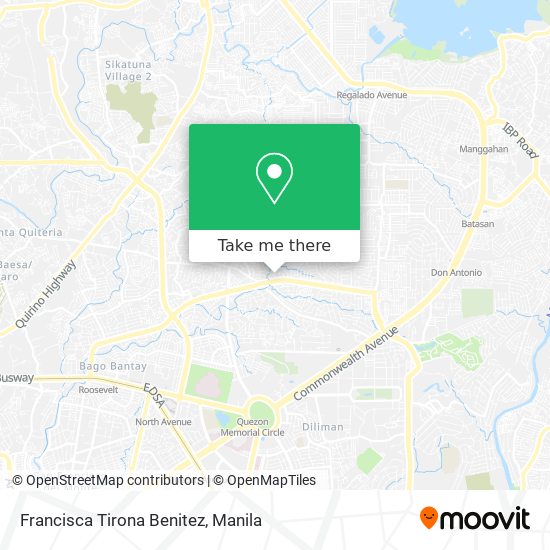 Francisca Tirona Benitez map