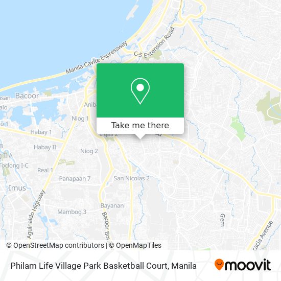 Philam Life Village Park Basketball Court map