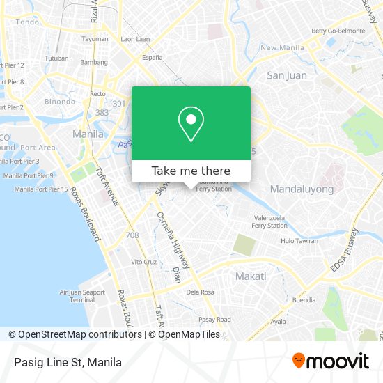 Pasig Line St map