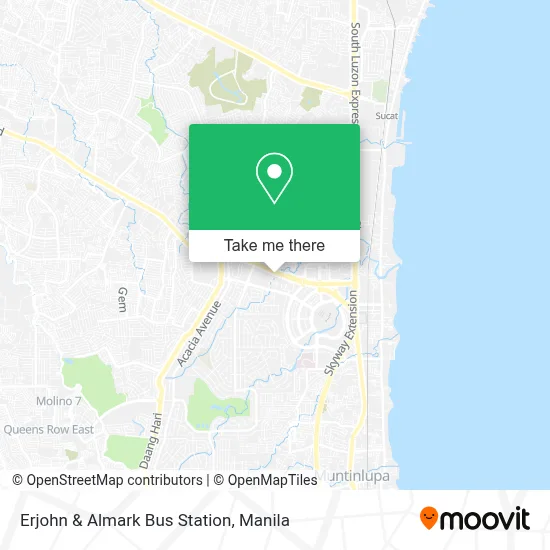 Erjohn & Almark Bus Station map