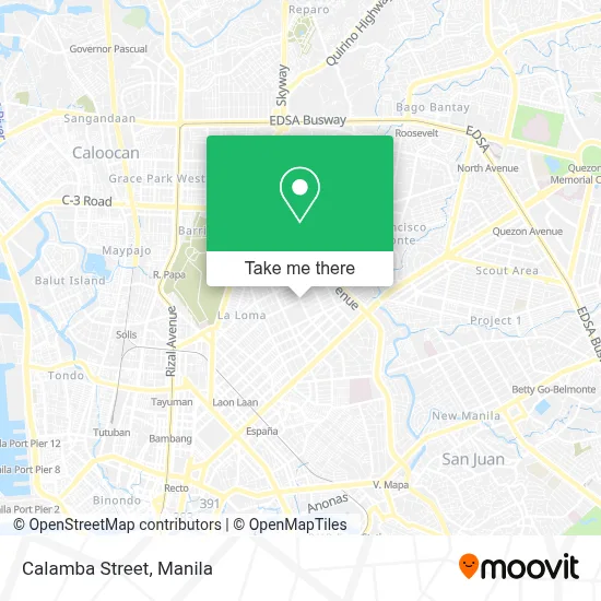 Calamba Street map