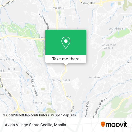 Avida Village Santa Cecilia map