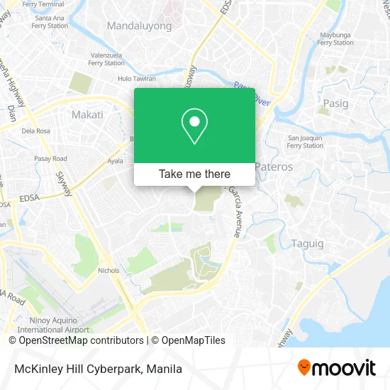 McKinley Hill Cyberpark map