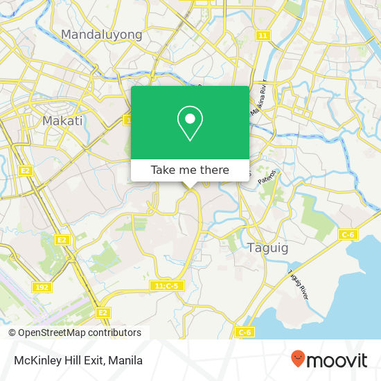 McKinley Hill Exit map