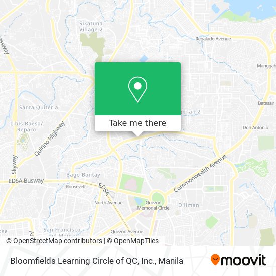 Bloomfields Learning Circle of QC, Inc. map