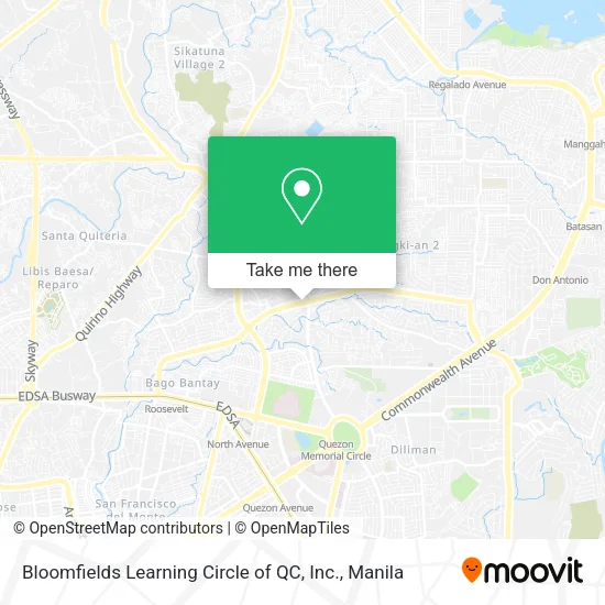 Bloomfields Learning Circle of QC, Inc. map