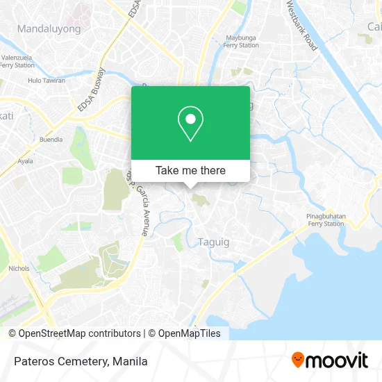 Pateros Cemetery map