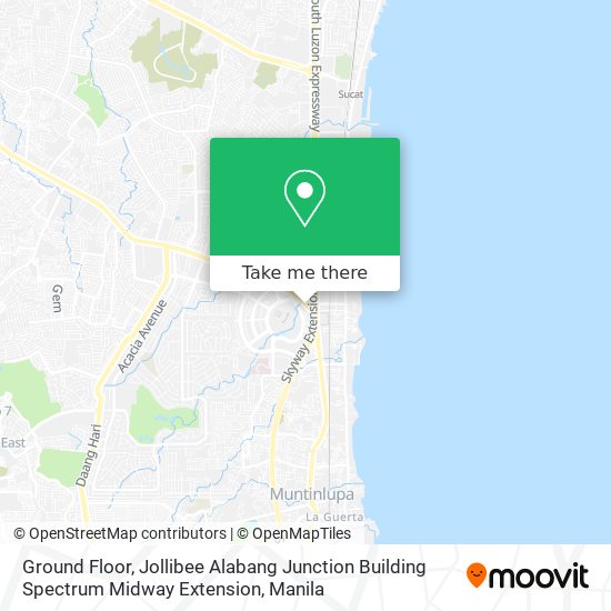 Ground Floor, Jollibee Alabang Junction Building Spectrum Midway Extension map