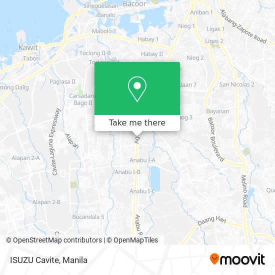 ISUZU Cavite map