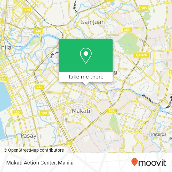 Makati Action Center map