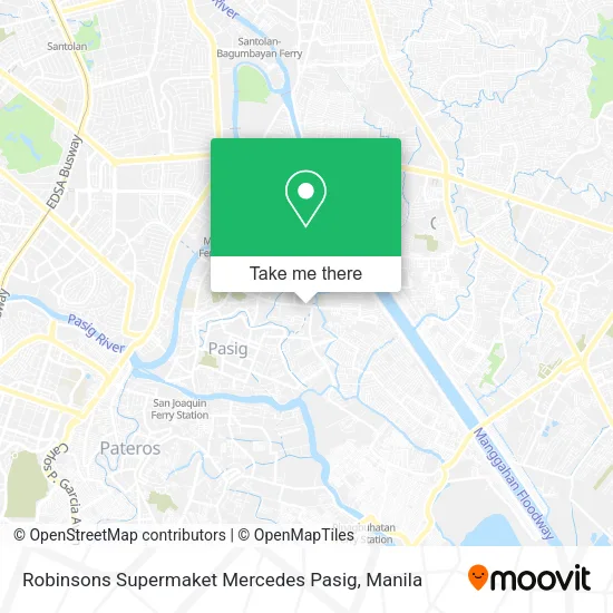 Robinsons Supermaket Mercedes Pasig map