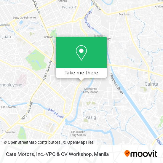 Cats Motors, Inc.-VPC & CV Workshop map