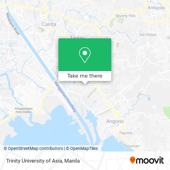 Trinity University of Asia map