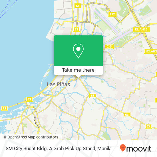 SM City Sucat Bldg. A Grab Pick Up Stand map