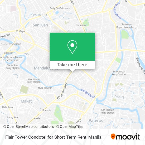 Flair Tower Condotel for Short Term Rent map