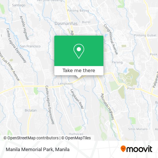 Manila Memorial Park map