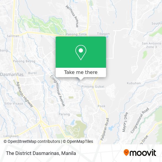 The District Dasmarinas map