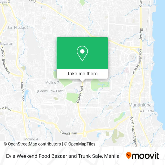 Evia Weekend Food Bazaar and Trunk Sale map