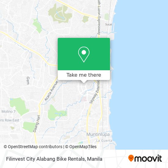 Filinvest City Alabang Bike Rentals map