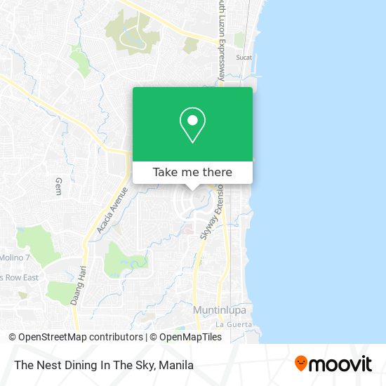 The Nest Dining In The Sky map