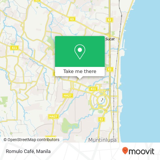 Romulo Café map