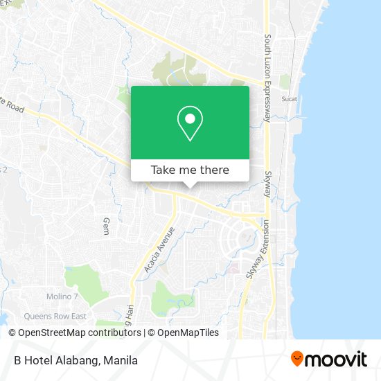 B Hotel Alabang map