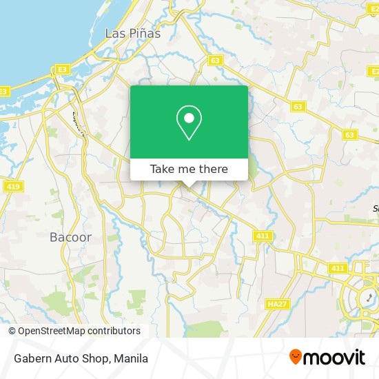 Gabern Auto Shop map