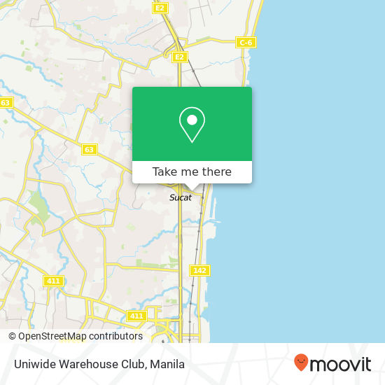 Uniwide Warehouse Club map