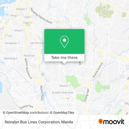 Reinalyn Bus Lines Corporation map