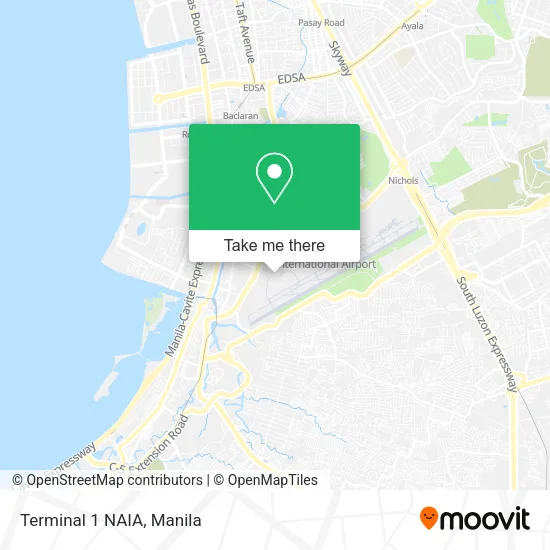 Terminal 1 NAIA map